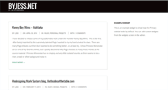 Desktop Screenshot of byjess.net